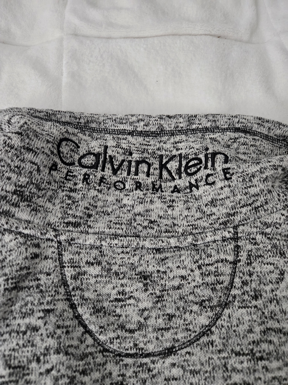 Calvin Klein Performance Women’s Medium Gray Marled Full Zip Fleece Jacket - Picture 7 of 7